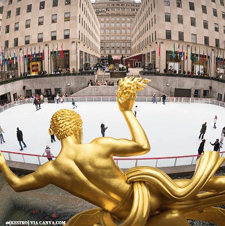 Patinação no gelo em Nova York