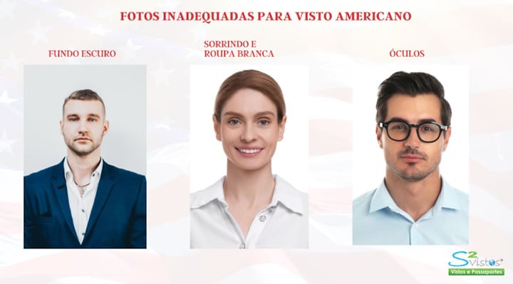 como e a foto do visto americano